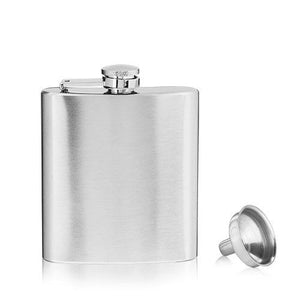 Stainless Steel Flask with Funnel (6 oz)
