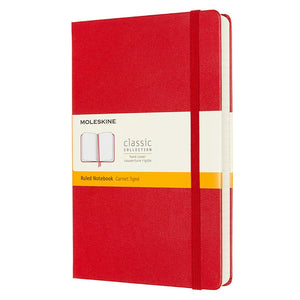 Moleskine Red Ruled Notebook